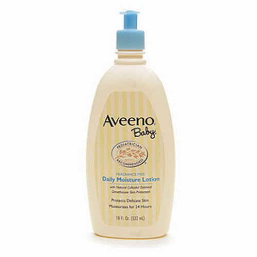 Aveeno Baby Daily Moisture Lotion, Fragrance Free, 18 Oz